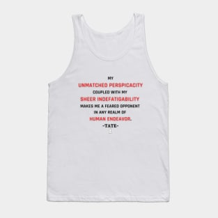 My Unmatched Perspicacity Hustler and Entrepreneur T-Shirt Tank Top